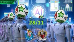 Siêu máy tính dự đoán bóng đá ngày 28 tháng 11 tâm điểm đội FC Porto gặp đội Nice