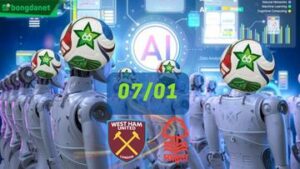 Siêu máy tính dự đoán bóng đá ngày 7/1/2026 tâm điểm West Ham United gặp Nottingham Forest